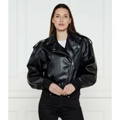 Kurtki damskie - HUGO Ramoneska Alipha-1 | Loose fit - miniaturka - grafika 1