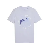 Koszulki sportowe męskie - Męska koszulka Graphics Execution PUMA Cool Weather Blue - miniaturka - grafika 1