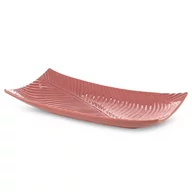 Tace i patery - Patera Dekoracyjna Ceramiczna Sena 45X25X8 Różowa - miniaturka - grafika 1