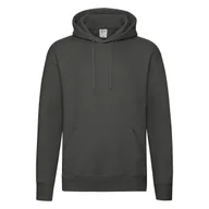 Bluzy męskie - Bluza męska z kapturem Hooded Sweat Premium Fruit of the Loom - Ciemnoszary XL - miniaturka - grafika 1