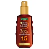 Balsamy i kremy do opalania - Ambre Solaire Ideal Bronze olejek przyspieszający opalanie SPF15 150ml - miniaturka - grafika 1
