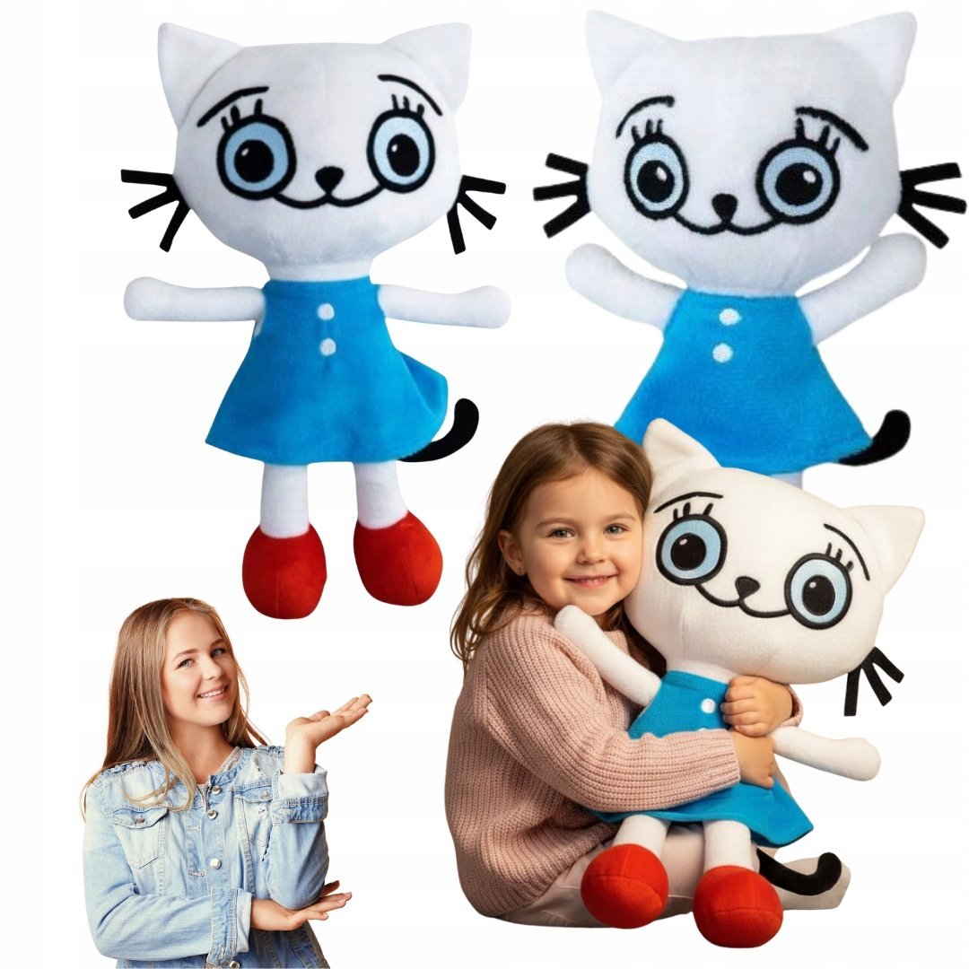 MASKOTKA KICIA KOCIA 30CM DUZA PLUSZAK PRZYTULANKA ZABAWKA PLUSZOWA XXL