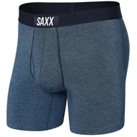 Majtki damskie - Bokserki męskie wygodne SAXX ULTRA Boxer Brief Fly - granatowe - miniaturka - grafika 1