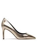 Czółenka - Tommy Hilfiger Szpilki FW0FW08156 Złoty - miniaturka - grafika 1