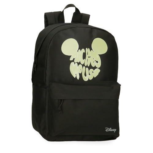 Joumma Disney Mickey Multiverse Plecak szkolny 15,6 cala Czarny 31,5 x 45 x 15 cm Poliester 21,26L, Czarny (Black), Talla única, Plecak szkolny z możliwością dostosowania do wózka