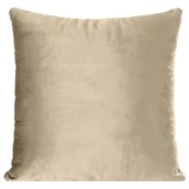 Poszewki na poduszki - Poszewka Velvetowa Samanta 40 x 40 Beżowy - miniaturka - grafika 1