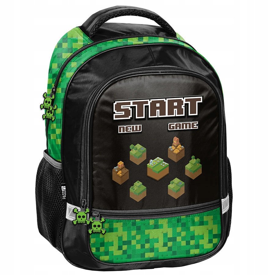 Plecak Start New Game Paso Do Szkoły Dla Chłopaka Fana Gry Minecraft