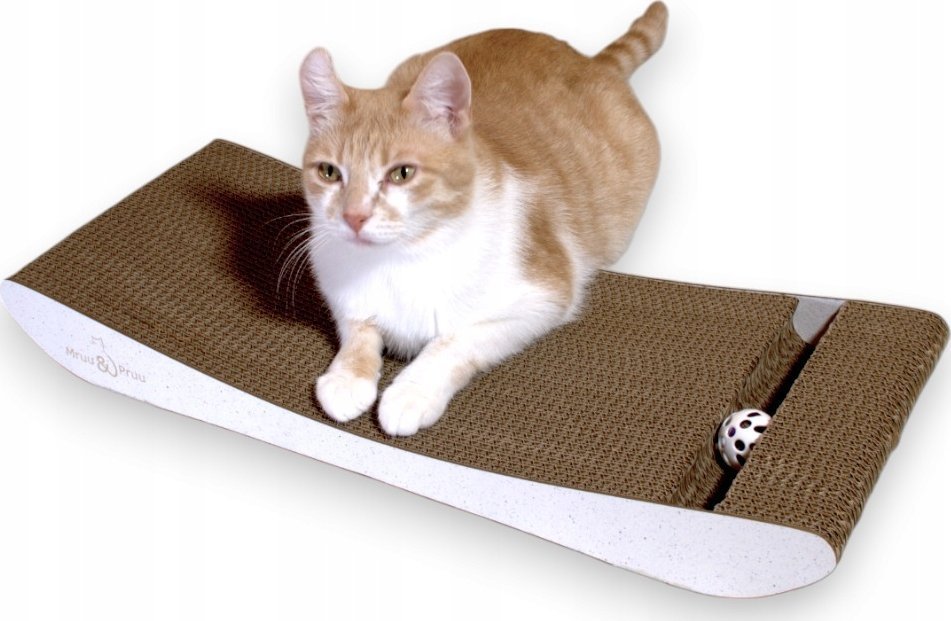 Drapak dla kota biały NATAN 58x6.6x24 cm MruuPruu