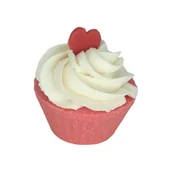 Pozostałe akcesoria do kąpieli i SPA - Green Garden Kula do kąpieli MUFFINKA RÓŻOWA Z SERCEM - miniaturka - grafika 1