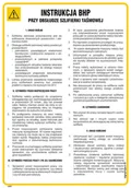 Instrukcje stanowiskowe BHP - IAB03 INSTRUKCJA BHP PRZY OBSŁUDZE SZLIFIERKI TAŚMOWEJ, HN - PŁYTA ELASTYCZNA 0,4MM; (245X350MM) - miniaturka - grafika 1
