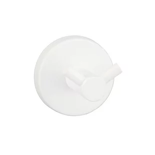 Wieszak łazienkowy podwójny Merida STELLA White Line mosiądz biały - Wieszaki łazienkowe - miniaturka - grafika 1