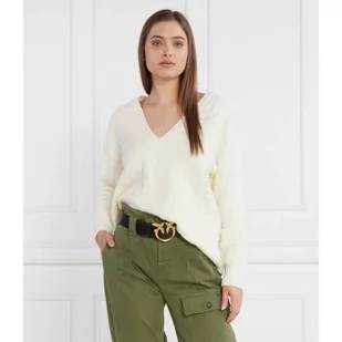 Pinko Sweter | Regular Fit - Swetry damskie - miniaturka - grafika 1