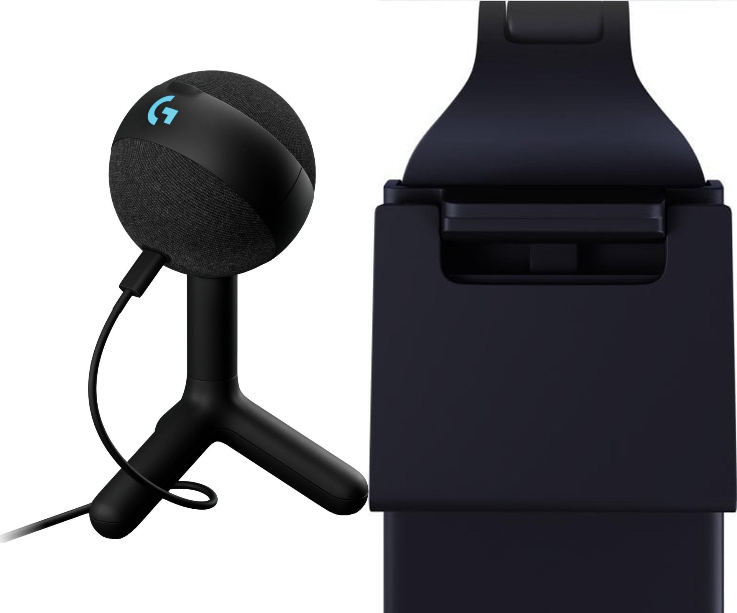 Mikrofon Logitech G Yeti Orb czarny 988-000551 + Lampa Litra Glow