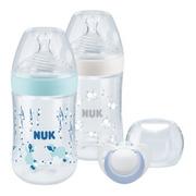 Butelki dla niemowląt - Nuk Zestaw Startowy Nature Sense Z Czujnikiem Temperatury 225228 Niebieski - miniaturka - grafika 1
