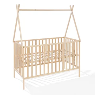 ATB Meble - Łóżeczko Niemowlęce TIPI 120x60 - Drewniane Łóżeczko Typu Domek - Łóżeczka i kojce ATB Meble - Łóżeczko Niemowlęce TIPI 120x60 - Drewniane Łóżeczko Typu Domek - Łóżeczka i kojce - miniaturka - grafika 1