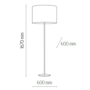 TK Lighting Lampa podłogowa WINSTON Gray 1pł.   5143 - Lampy stojące - miniaturka - grafika 2