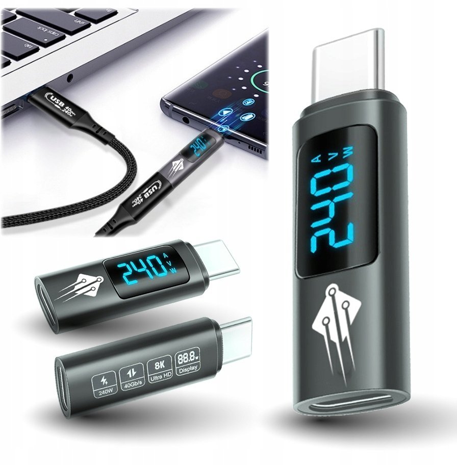 Adapter USB StarTech Adapter przejściówka z USB C 4.0 do USB-C 40 Gb/s PD 240W OTG 8k@60Hz