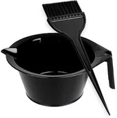 Pozostałe akcesoria fryzjerskie - Activ - zestaw do farbowania włosów pędzelek szeroki i miseczka do farb - miniaturka - grafika 1