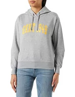 Bluzy damskie - GANT Damska bluza z kapturem MD. Logo Hoodie Bluza z kapturem, szary melanż, XXL - miniaturka - grafika 1