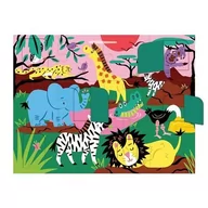 Puzzle - Mudpuppy Puzzle z Okienkami Safari 12 Elementów 2+ - miniaturka - grafika 1