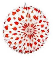 Ozdoby bożonarodzeniowe - LAMPION PAPIEROWY W SERCA - miniaturka - grafika 1