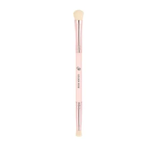 Golden Rose Duo Eyeshadow Brush dwustronny pędzel do cieni - Pędzle do makijażu - miniaturka - grafika 1
