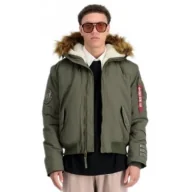 Odzież taktyczna i umundurowanie - Kurtka z kapturem Alpha Industries Arctic Guardians 148129 142 - Ciemnooliwkowa XL - miniaturka - grafika 1