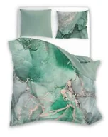 Pościel - Faro Pościel satynowa 160x200 Minerals 005 minerały seledyn szary beżowy - miniaturka - grafika 1