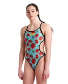 Stroje kąpielowe dla dziewczynek - Strój Kąpielowy Jednoczęściowy Damski Arena Rule Breaker Martinica/Black/Multi R.XL - miniaturka - grafika 1