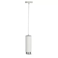 Lampy sufitowe - Oprawa V-TAC GIPS GU10 Zwis Biały/Chrom VT-864 5 Lat Gwarancji - miniaturka - grafika 1