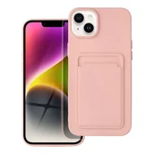 Etui i futerały do telefonów - OEM Futerał Card Case Do Iphone 14 Plus Różowy - miniaturka - grafika 1