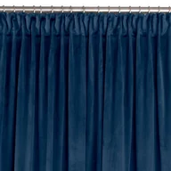 Zasłony - Zasłona VILA kolor indygo styl klasyczny taśma smok transparentna 10 cm velvet 400x300 homede - CURT/HOM/VILA/VELVET/PLEAT/D/100 - miniaturka - grafika 1