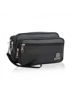 Nerki - Betlewski, saszetka męska, skórzana, czarna - miniaturka - grafika 1