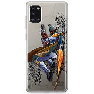 ERT GROUP etui na telefon Samsung A31, case oryginalny i oficjalnie licencjonowany przez Star Wars, wzór Boba Fett 003, optymalnie dopasowane, plecki z TPU - Etui i futerały do telefonów - miniaturka - grafika 1
