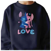 Bluzy dla dziewczynek - BLUZA DZIECIĘCA STITCH LOVE 110-116 DLA DZIEWCZYNKI CHŁOPCA - miniaturka - grafika 1