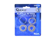 Akcesoria do elektronarzędzi - Geko G00195 redukcje do tarcz 4 elementy - miniaturka - grafika 1