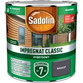 Farby i impregnaty do drewna - Impregnat CLASSIC HYBRYDOWY Antracyt 2,5 l Sadolin - miniaturka - grafika 1