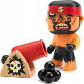Figurki dla dzieci - Figurka Djeco Djeco Arty Toys - Piratai - Rikas ir jo patranka - miniaturka - grafika 1