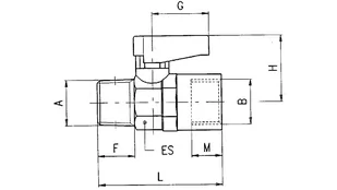 Pneumatyczny zawór kulowy mosiężny niklowany z rączką z tworzywa sztucznego gwint 1/4z-1/4w 6310 1/4-1/4 - Akcesoria pneumatyczne - miniaturka - grafika 1