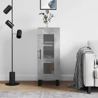 Komody - vidaXL Szafka, szarość betonu, 34,5x34x90 cm, materiał drewnopochodny - miniaturka - grafika 1