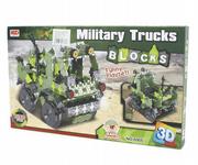 Klocki - Klocki bloki 3d ciężarówka wojskowa 632el. - miniaturka - grafika 1