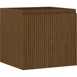 Mexen Rivel szafka łazienkowa podumywalkowa 50 cm, 1 szuflada, ryflowana , orzech - 91A20-05047-1-BF86 - Szafki łazienkowe - miniaturka - grafika 1