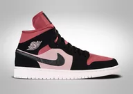 Koszykówka - Nike Air Jordan 1 Retro Mid Wmns Canyon Red - miniaturka - grafika 1