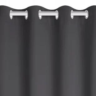 Zasłona 140 x 250 Blackout Przelotki Hold Grafit - Zasłony - miniaturka - grafika 4