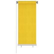 Rolety - vidaXL Roleta zewnętrzna, 60x140 cm, żółta, HDPE - miniaturka - grafika 1