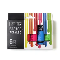 Farby i media malarskie - Liquitex Basics, zestaw farb akrylowych 6 kolorów - miniaturka - grafika 1