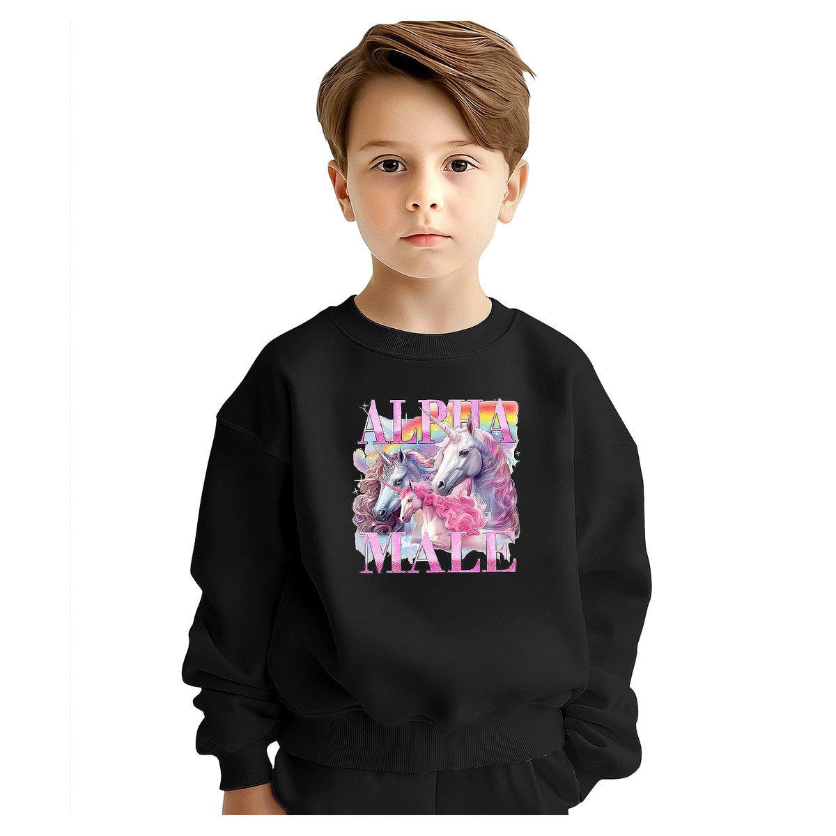 BLUZA DZIECIĘCA ALPHA MALE JEDNOROŻEC 122-128 DLA CHŁOPCA DZIEWCZYNKI