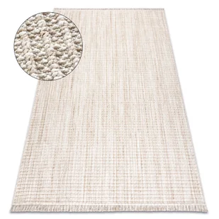 Dywan NANO FH72A Melanż, pętelkowy, płasko tkany beż beżowy 80x150 cm - Dywany - miniaturka - grafika 1