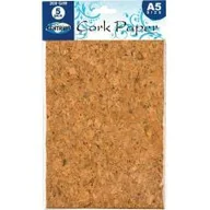 Pozostałe akcesoria dla plastyków - Centrum Papier korkowy A5 5szt 80313 - miniaturka - grafika 1