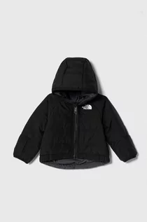 Kaftaniki dla niemowląt - The North Face kurtka dwustronna niemowlęca REVERSIBLE PERRITO HOODED JACKET kolor czarny - grafika 1